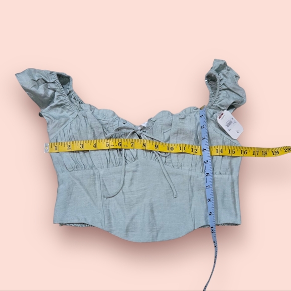 Altar'd State Light Green Ruffle Top - Picture 7 of 8